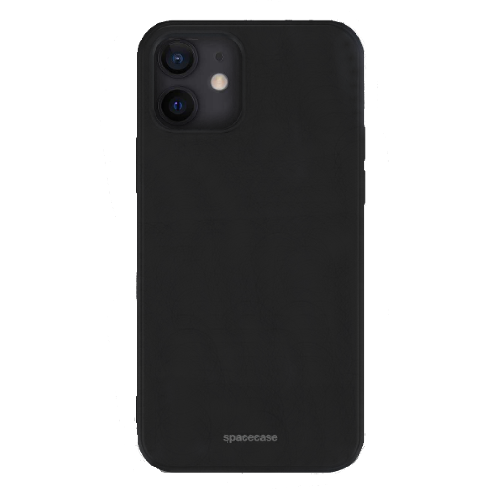 Θήκη iPhone 12 / 12 Pro Spacecase Silicone Case Σιλικόνης - Black (5905123433559)