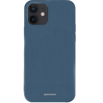 Θήκη iPhone 12 / 12 Pro Spacecase Silicone Case Σιλικόνης - Blue (5905123433566)