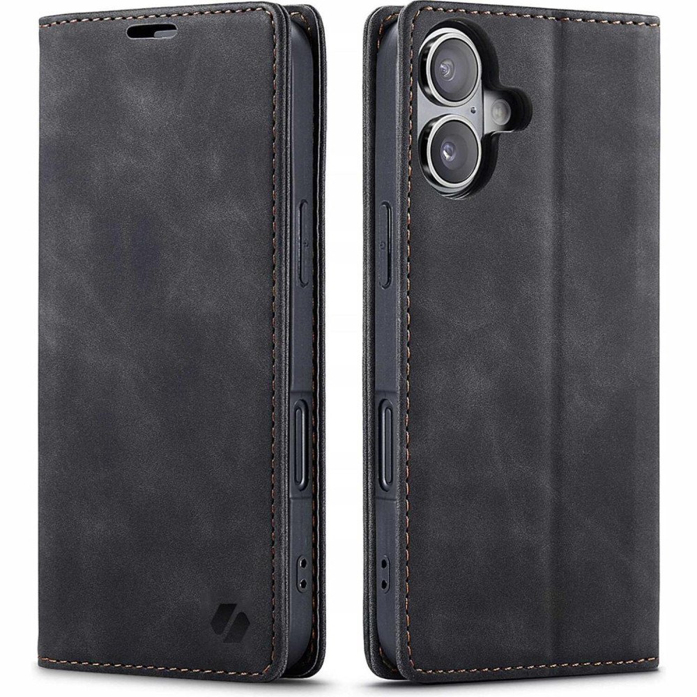 Θήκη iPhone 17 Spacecase Wallet Πορτοφόλι - Black (5905719132293)