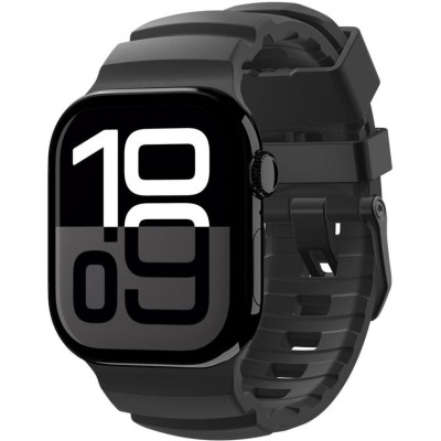 Λουράκι Apple Watch Ultra/SE/11/10/9/8/7/6/5/4 (49/46/45/44mm) Spigen WBS2 Σιλικόνης - Black (AMP10508)