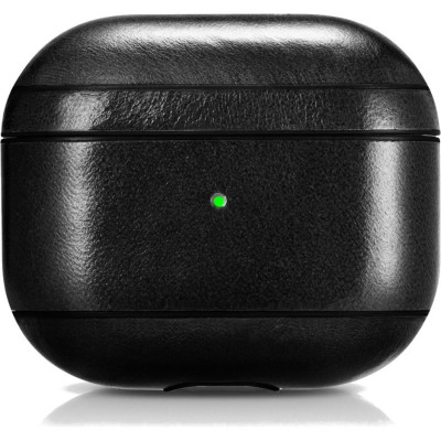 Θήκη AirPods 4th Gen iCarer Vintage Δερμάτινη - Black (WMAP250901-BK)