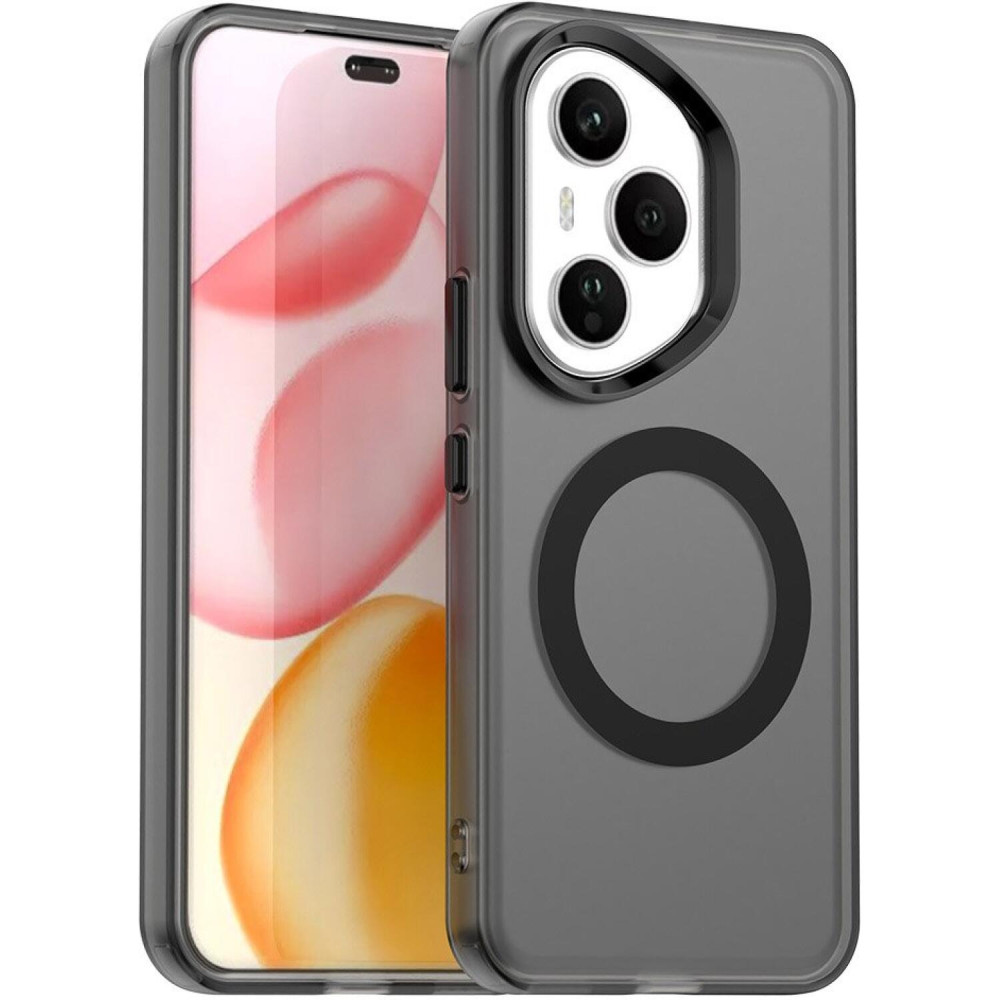 Θήκη Honor 400 Pro Techsuit CandyCase Σκληρή Ημιδιάφανη με MagSafe - Black (5949419310766)