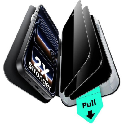 Tempered Glass iPhone 17 Pro ESR UltraFit Classic Privacy Full Face Αντιχαρακτικό Γυαλί Προστασίας Απορρήτου Οθόνης 3 Τεμάχια - Black (4894240282410)