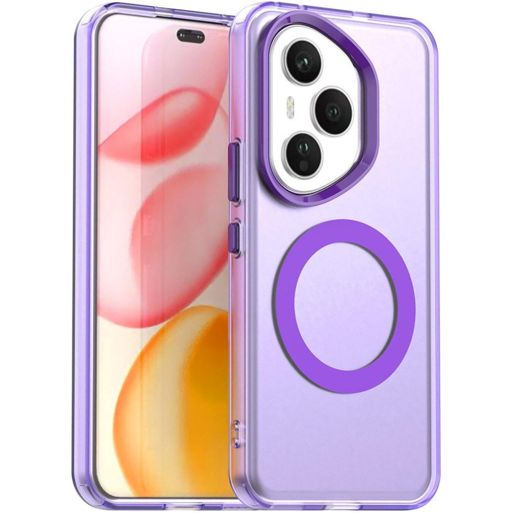 Θήκη Honor 400 Pro Techsuit CandyCase Σκληρή Ημιδιάφανη με MagSafe - Purple (5949419310728)