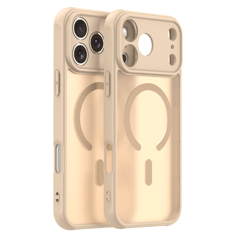 Θήκη iPhone 17 Pro Techsuit HaloFrost II MagSafe Σκληρή Ημιδιάφανη με MagSafe - Gold (5949419325807)