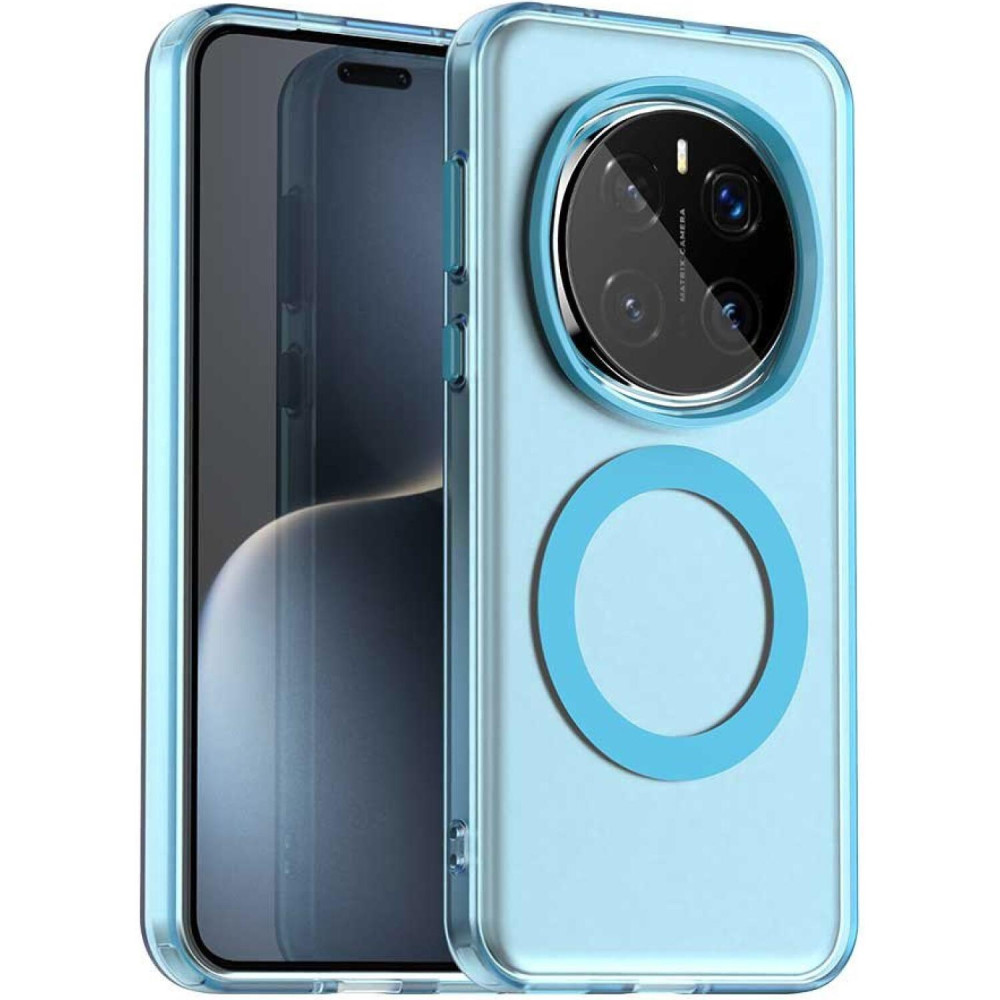 Θήκη Honor Magic7 Pro Techsuit CandyCase Σκληρή Ημιδιάφανη με MagSafe - Blue (5949419311039)