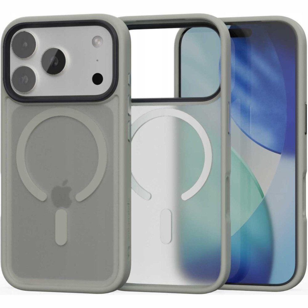 Θήκη iPhone 17 Pro Spacecase Fusion Mag Ημιδιάφανη Σκληρή με MagSafe - Gray (5905719138110)