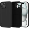 Θήκη iPhone 15 Spacecase Silicone Mag Case Σιλικόνης με MagSafe - Black (5905719137779)