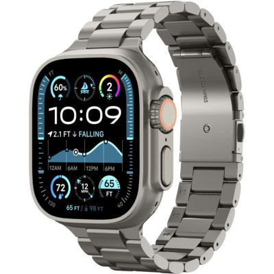 Λουράκι Apple Watch Ultra/SE/11/10/9/8/7/6/5/4 (49/46/45/44mm) Spigen Modern Fit Titanium από Premium Τιτάνιο - Natural Titanium (AMP09105)