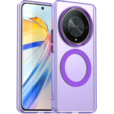 Θήκη Honor Magic6 Lite Techsuit CandyCase Σκληρή Ημιδιάφανη με MagSafe - Purple (5949419311077)