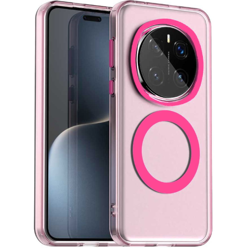 Θήκη Honor Magic7 Pro Techsuit CandyCase Σκληρή Ημιδιάφανη με MagSafe - Pink (5949419311046)