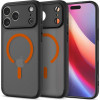 Θήκη iPhone 17 Pro Max Spigen Ultra Hybrid MagFit Ανθεκτική Σκληρή με MagSafe - Frost Black / Orange (ACS10482)