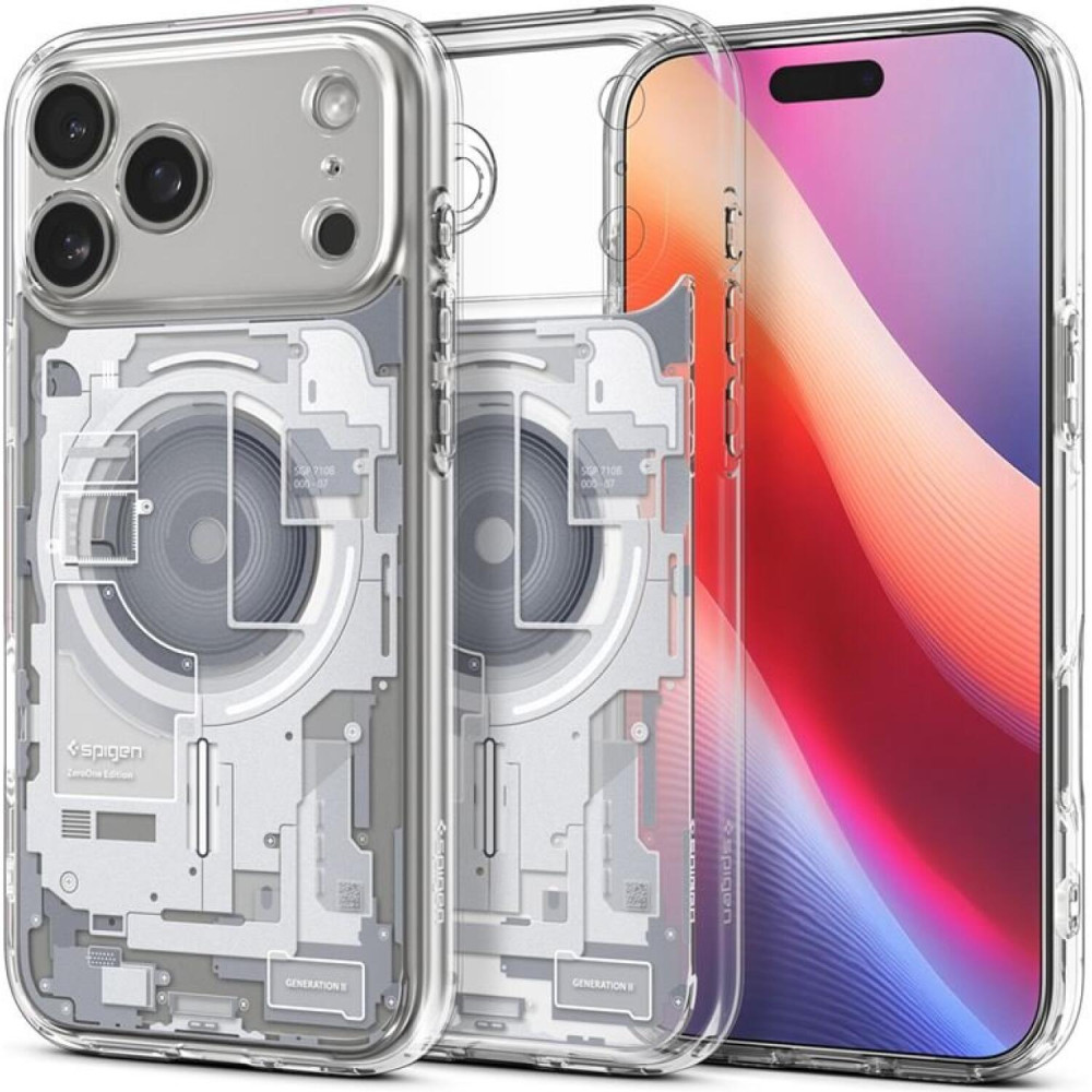 Θήκη iPhone 17 Pro Max Spigen Ultra Hybrid MagFit Ανθεκτική Σκληρή με MagSafe - Zero One White (ACS10287)