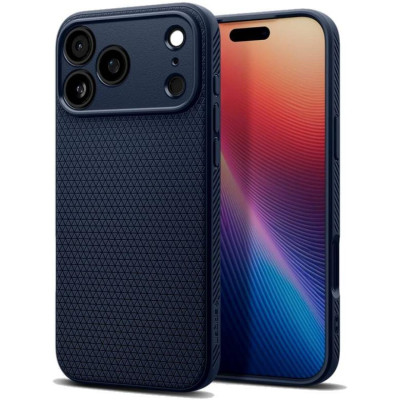 Θήκη iPhone 17 Pro Max Spigen Liquid Air Ανθεκτική Σιλικόνης - Navy Blue (ACS10266)