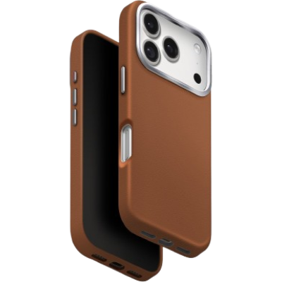 Θήκη iPhone 17 Pro Max Uniq Lyden Ανθεκτική με MagSafe από Premium Vegan Δέρμα & Μεταλλικό Πλαίσιο Κάμερας - Caramel (UNIQ-IP6.9P(2025)-LYDMCML)