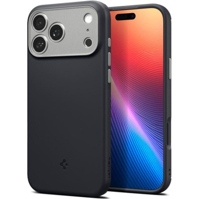 Θήκη iPhone 17 Pro Max Spigen Nano Pop MagFit Ανθεκτική Σιλικόνης με MagSafe - Black Sesame (ACS10262)