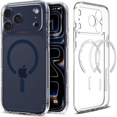 Θήκη iPhone 17 Pro Max Spigen Ultra Hybrid MagFit Ανθεκτική Σκληρή με MagSafe - Clear / Deep Blue (ACS11108)