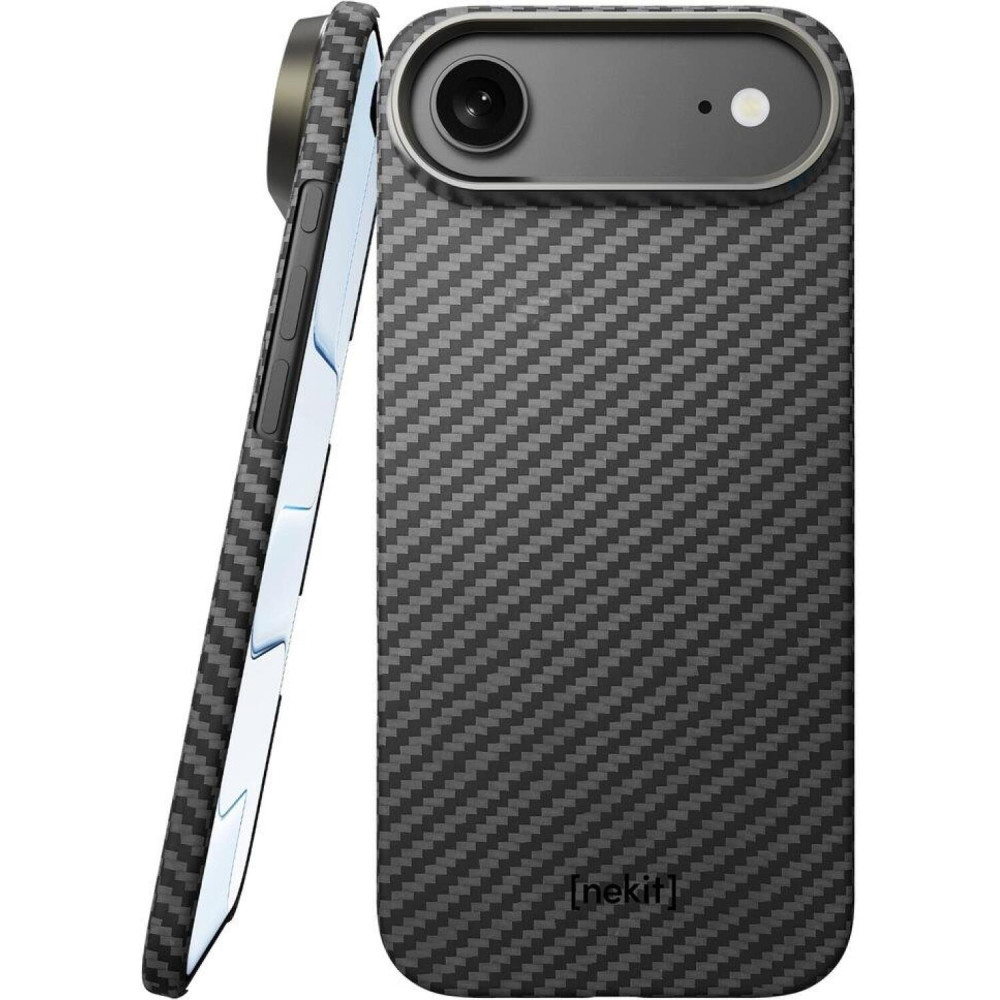 Θήκη iPhone Air Nekit Fiber Σκληρή με MagSafe Aramid Fiber 1mm 1500D Kevlar - Black (8719246494536)