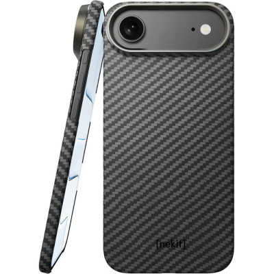 Θήκη iPhone Air Nekit Fiber Σκληρή με MagSafe Aramid Fiber 1mm 1500D Kevlar - Black (8719246494536)