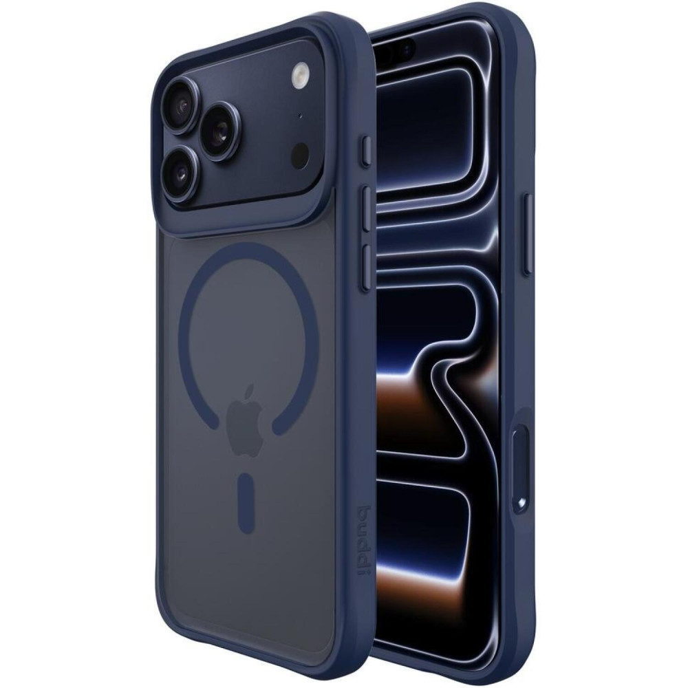 Θήκη iPhone 17 Pro Max Buddi Hybrid Σκληρή Ημιδιάφανη με MagSafe - Matte Blue (8719246492617)