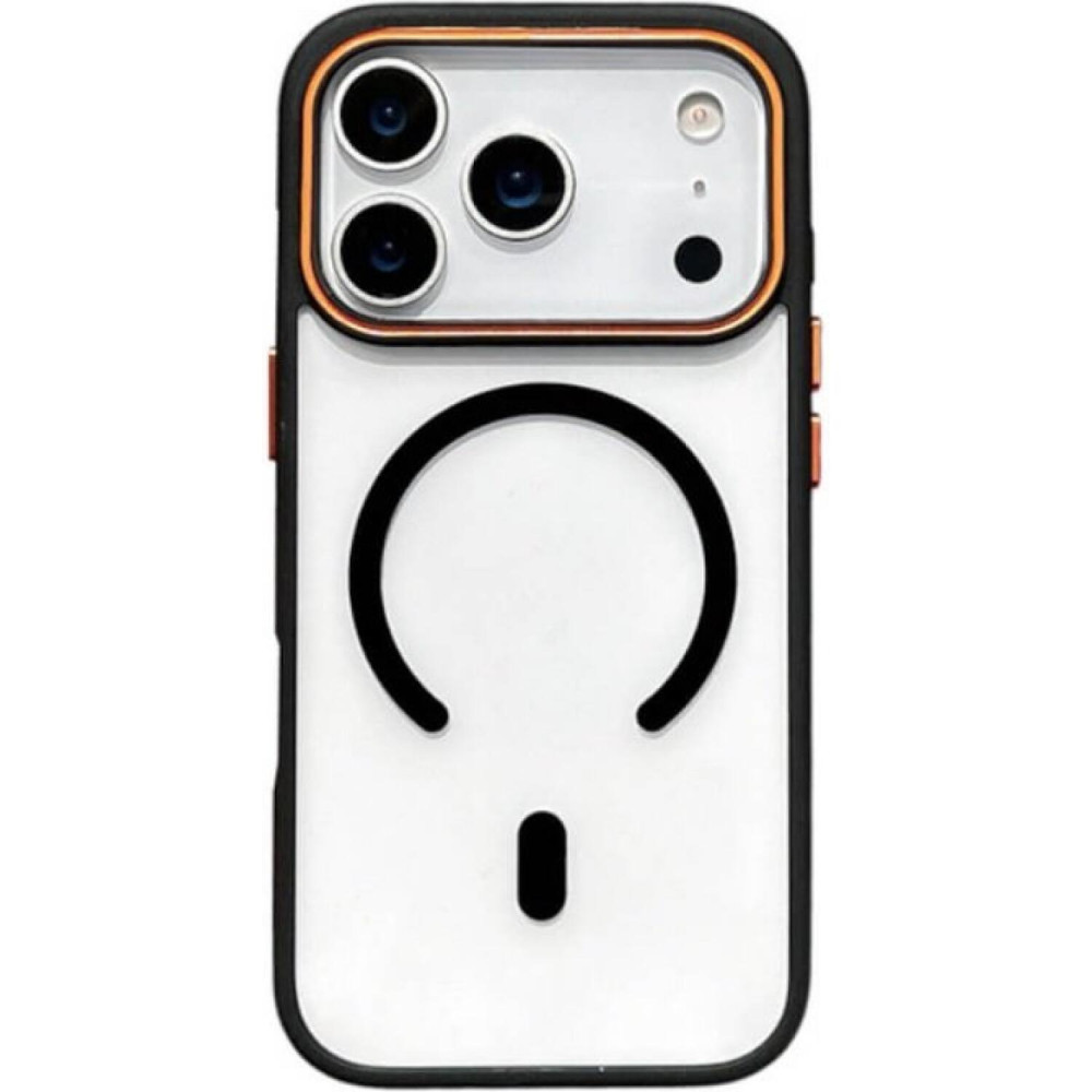 Θήκη iPhone 17 Pro Max Bodycell DualTone Hybrid Case Διάφανη Σκληρή με MagSafe & TPU Bumper - Black (5206015085215)