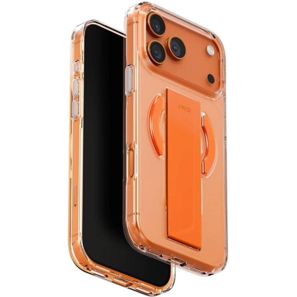 Θήκη iPhone 17 Pro Max Uniq Heldro Air Διάφανη με FlexGrip & MagSafe - Orange (UNIQ-IP6.9P(2025)-HELAMVORG)