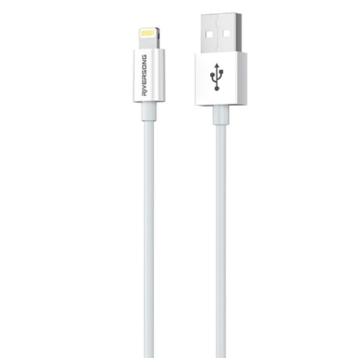 Riversong Lotus 08 - Καλώδιο Φόρτισης και Μεταφοράς Δεδομένων 3A USB σε Lightning - 120cm - White (CL71)
