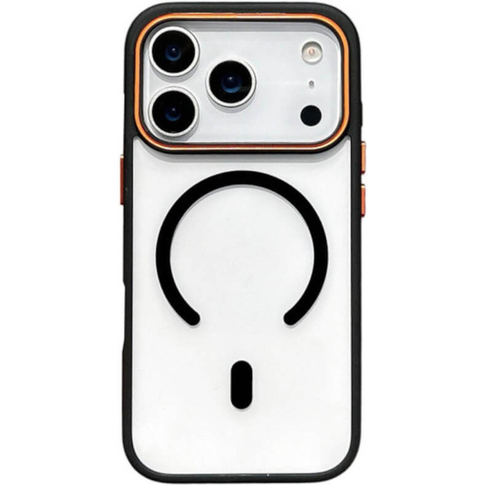 Θήκη iPhone 17 Pro Bodycell DualTone Hybrid Case Διάφανη Σκληρή με MagSafe & TPU Bumper - Black (5206015085208)