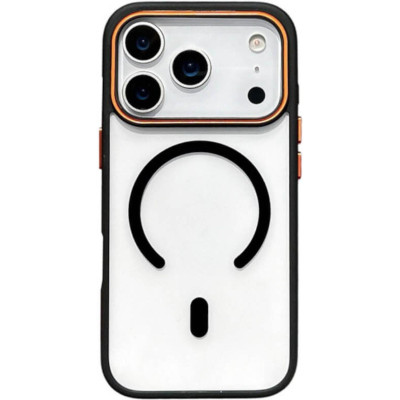 Θήκη iPhone 17 Pro Bodycell DualTone Hybrid Case Διάφανη Σκληρή με MagSafe & TPU Bumper - Black (5206015085208)