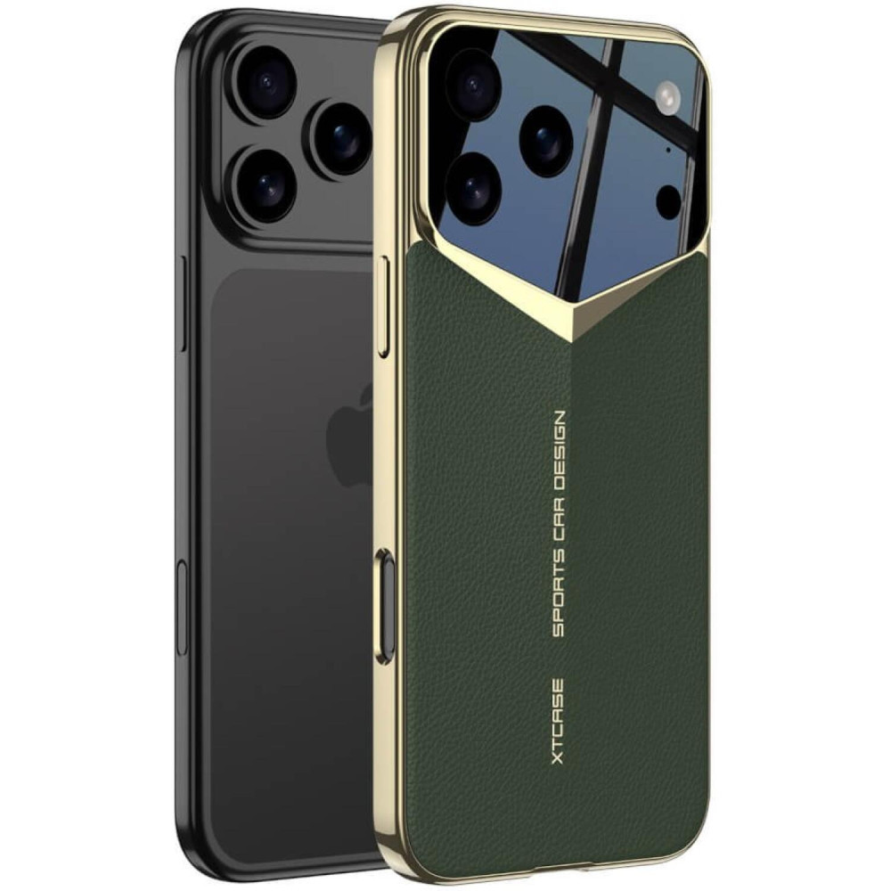 Θήκη iPhone 17 Pro Bodycell Jazz PU Leather Backcover Σκληρή - Green (5206015085147)