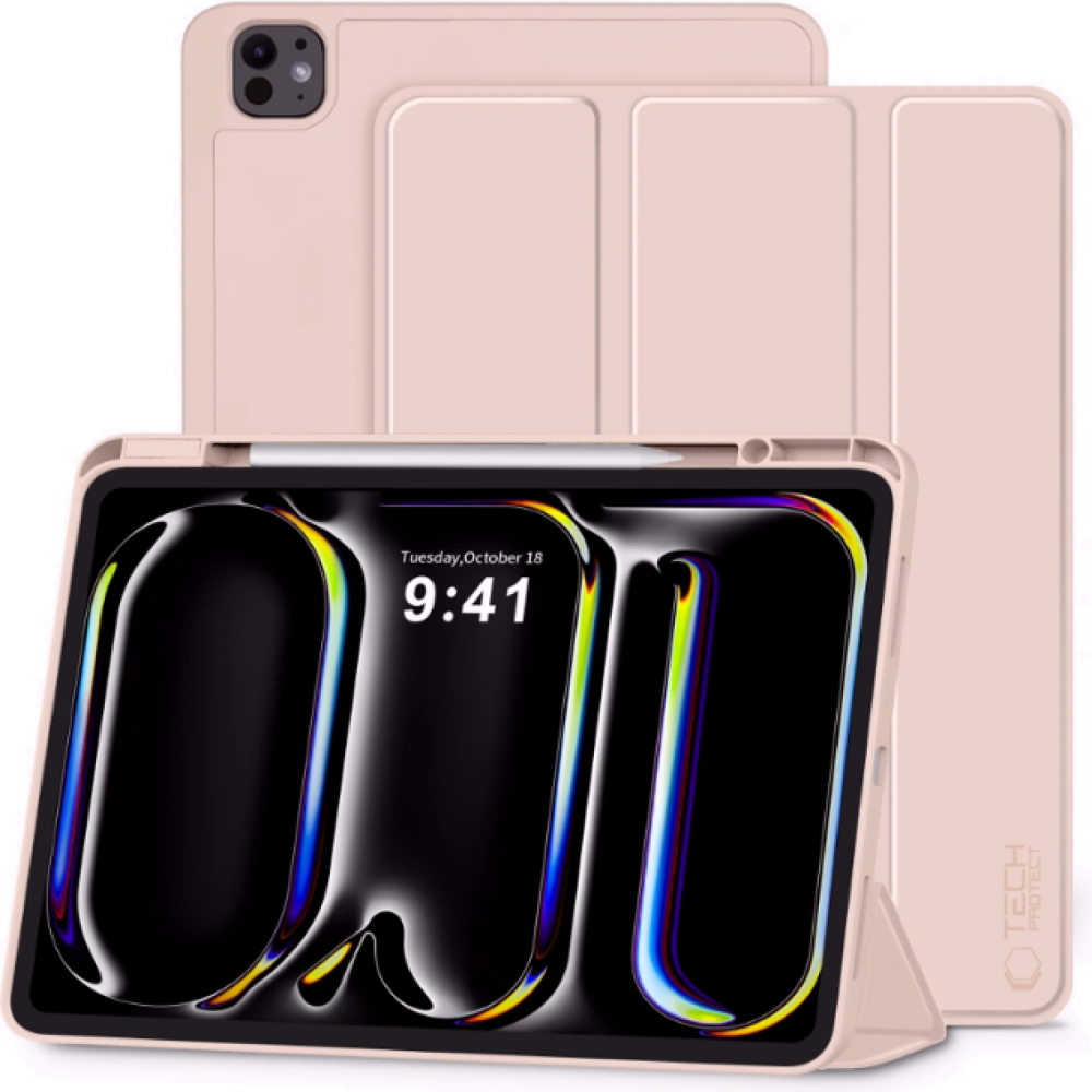 Θήκη iPad Pro 13" 2025 / 2024 Tech-Protect SC Pen Smartcase Flip με Υποδοχή για Apple Pencil - Pink (5906302335756)