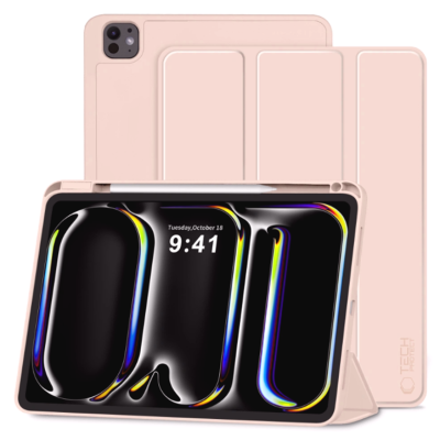 Θήκη iPad Pro 11" 2025 / 2024 Tech-Protect SC Pen Smartcase Flip με Υποδοχή για Apple Pencil - Pink (5906302335855)