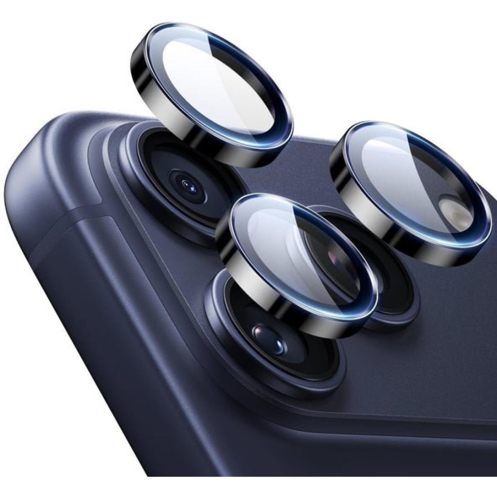 Tempered Glass iPhone 17 Pro / 17 Pro Max / 16 Pro / 16 Pro Max / 15 Pro / 15 Pro Max / 14 Pro / 14 Pro Max ESR Armorite Camera Lens Protectors Αντιχαρακτικό Γυαλί Προστασίας για Φακό Κάμερας 2 Τεμάχια - Black (4894240236307)