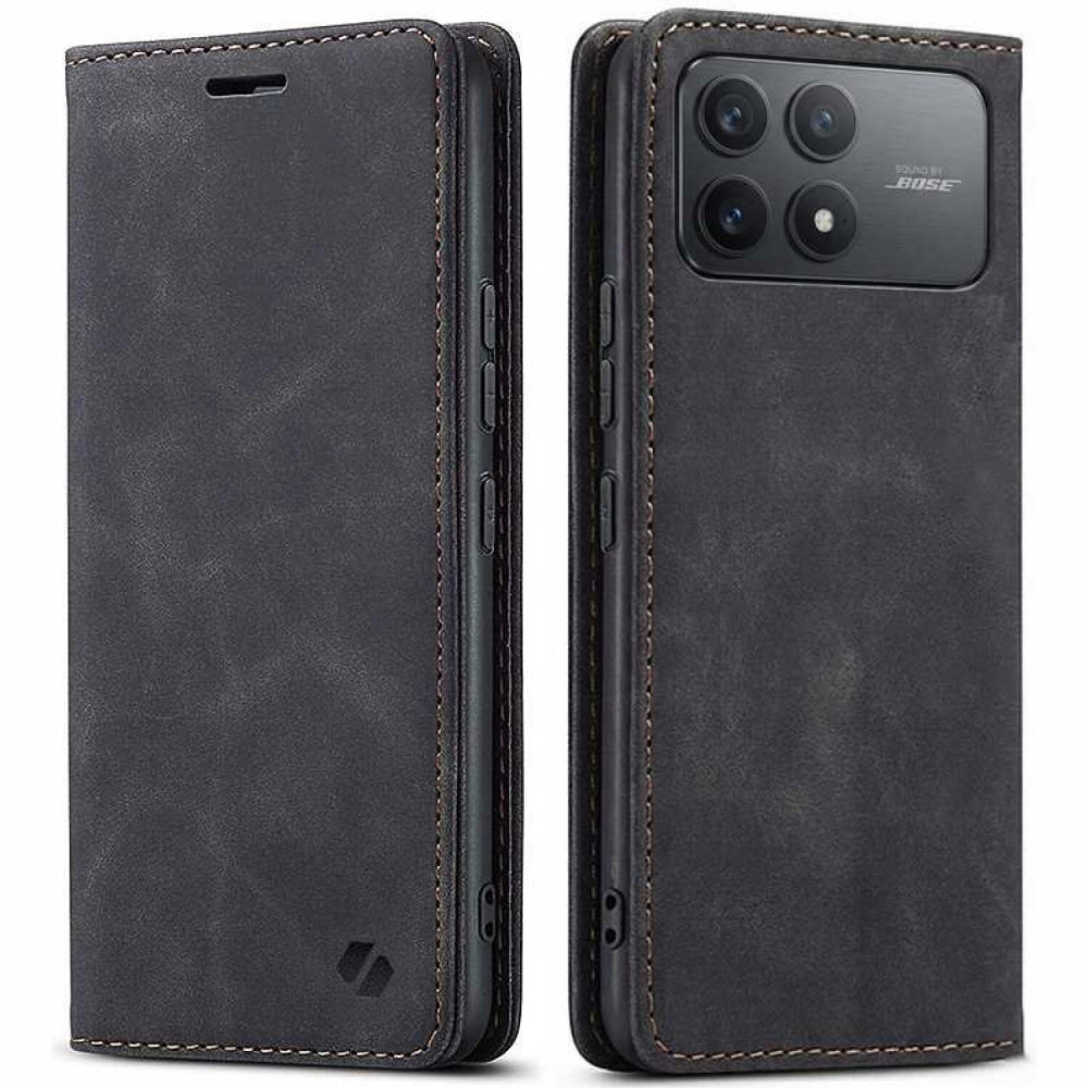 Θήκη Xiaomi Poco F8 Pro Spacecase Wallet Πορτοφόλι - Black (5905719138493)