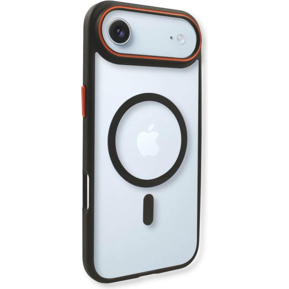 Θήκη iPhone Air Bodycell DualTone Hybrid Case Διάφανη Σκληρή με MagSafe & TPU Bumper - Black (5206015085222)