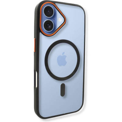 Θήκη iPhone 17 Bodycell DualTone Hybrid Case Διάφανη Σκληρή με MagSafe & TPU Bumper - Black (5206015085192)