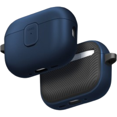 Θήκη AirPods Pro 3rd Gen Uniq Clyde Σκληρή με Μαγνητικό Κλείσιμο - Royal Blue / Dark Grey (UNIQ-AIRPODSPRO3-CLYRBLUDGRY)