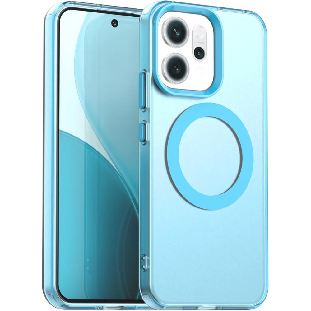 Θήκη Oppo Reno14 Techsuit CandyCase Σκληρή Ημιδιάφανη με MagSafe - Blue (5949419349346)