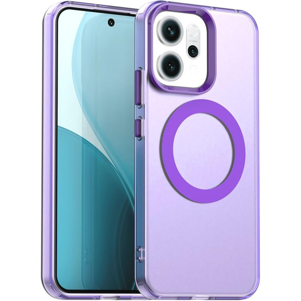 Θήκη Oppo Reno14 Techsuit CandyCase Σκληρή Ημιδιάφανη με MagSafe - Purple (5949419349339)