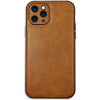 Θήκη iPhone 11 Pro Bodycell Prestige Backcover με Πλαίσιο Κάμερας - Brown (5206015067938)