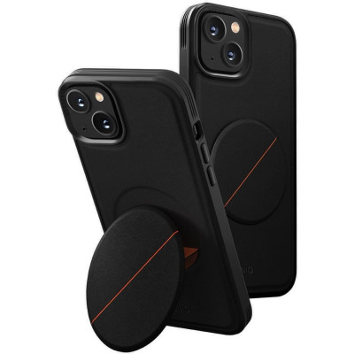 Θήκη iPhone 14 Plus Uniq Novo Ανθεκτική Σκληρή με KickStand & Grip - Black (UNIQ-IP6.7M(2022)-NOVOBLK)