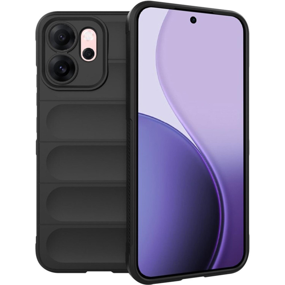 Θήκη Oppo Reno14 F / 14 FS Techsuit Magic Shield Σιλικόνης - Black (5949419334038)