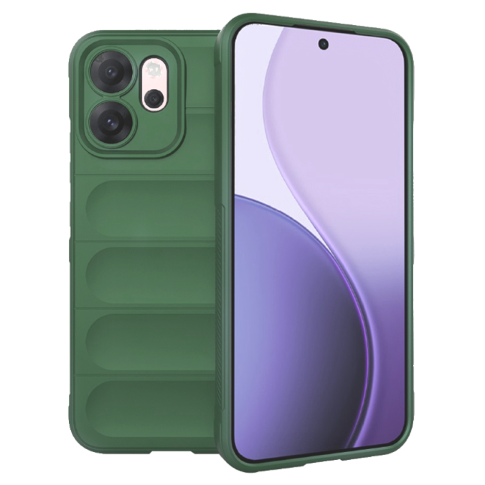 Θήκη Oppo Reno14 F / 14 FS Techsuit Magic Shield Σιλικόνης - Green (5949419334021)