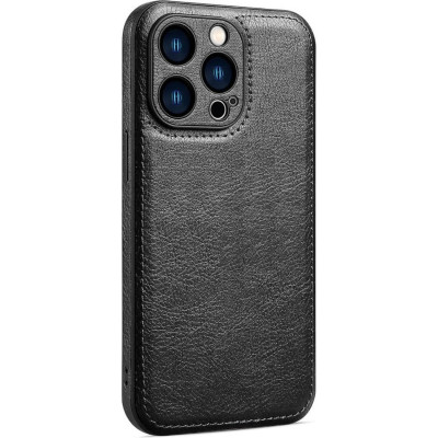Θήκη iPhone 14 Pro Max Bodycell Prestige Backcover με Πλαίσιο Κάμερας - Black (5206015068355)