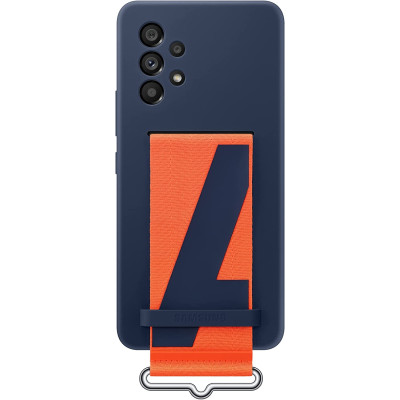 Official Samsung Θήκη Σιλικόνης Strap Cover - Samsung Galaxy A53 5G - Navy (EF-GA536TNEGWW)