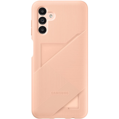 Official Samsung Card Slot Cover - Θήκη Σιλικόνης με Υποδοχή για Κάρτα - Samsung Galaxy A13 5G - Peach (EF-OA136TPEGWW)