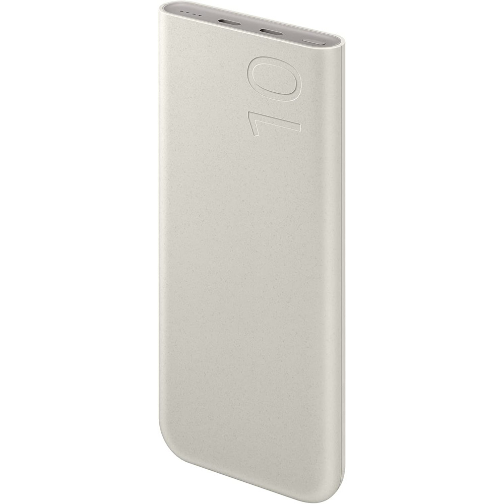 Official Samsung Fast External Battery Pack - PowerBank / Φορητή Μπαταρία Φόρτισης με 2 x Type-C - 10.000mAh - 25W - Beige (EB-P3400XUEGEU)