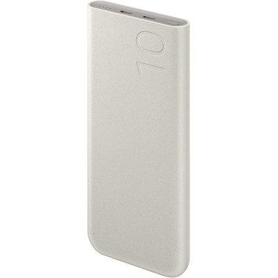 Official Samsung Fast External Battery Pack - PowerBank / Φορητή Μπαταρία Φόρτισης με 2 x Type-C - 10.000mAh - 25W - Beige (EB-P3400XUEGEU)