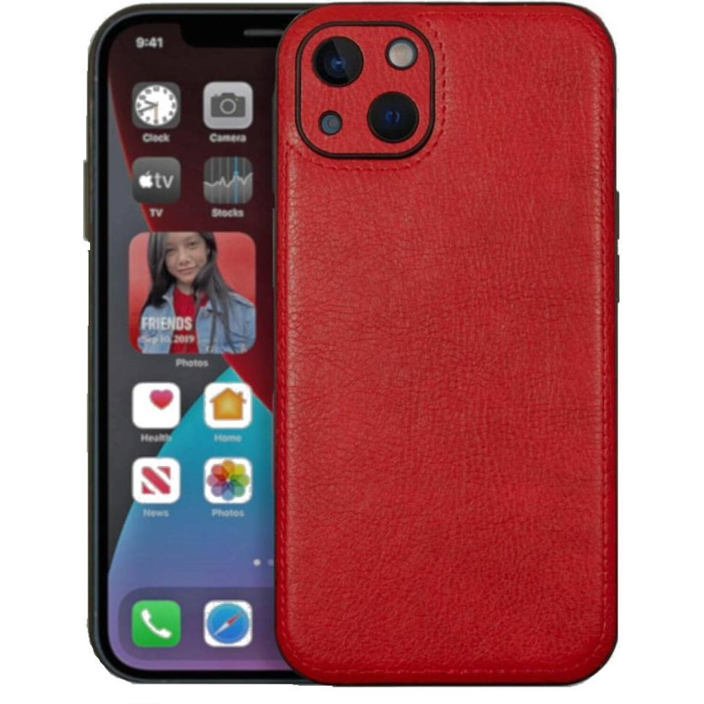 Θήκη iPhone 14 Bodycell Prestige Backcover με Πλαίσιο Κάμερας - Red (5206015068263)