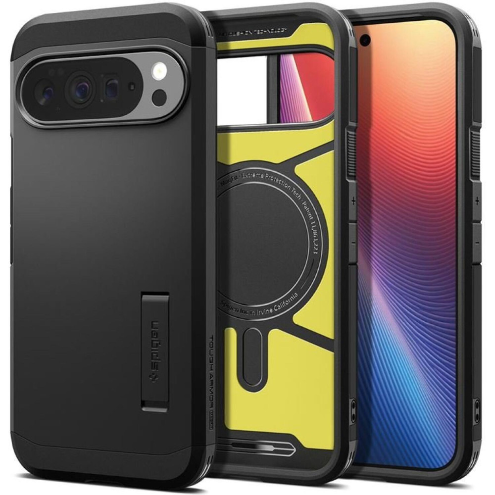 Θήκη Google Pixel 10 Pro XL Spigen Tough Armor AI MagFit Ανθεκτική με MagSafe Qi2 & KickStand - Black (ACS09728)